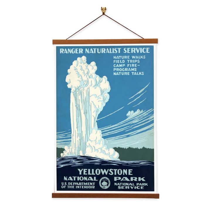 Yellowstone National Park - Wall Art Canvas Painting for wholesale by Vintage Banners