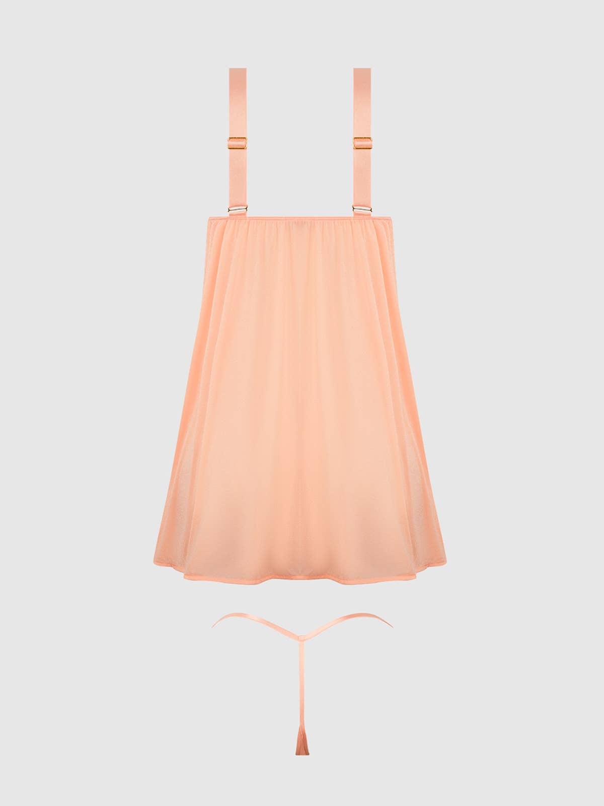 FERSKEN TAK YVONE glitrende mesh babydoll og G-streng sæt for engroshandel på Faire13