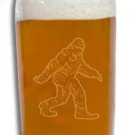 Laser Etched Beer Can Glass for wholesale by TRADE Supply Co.