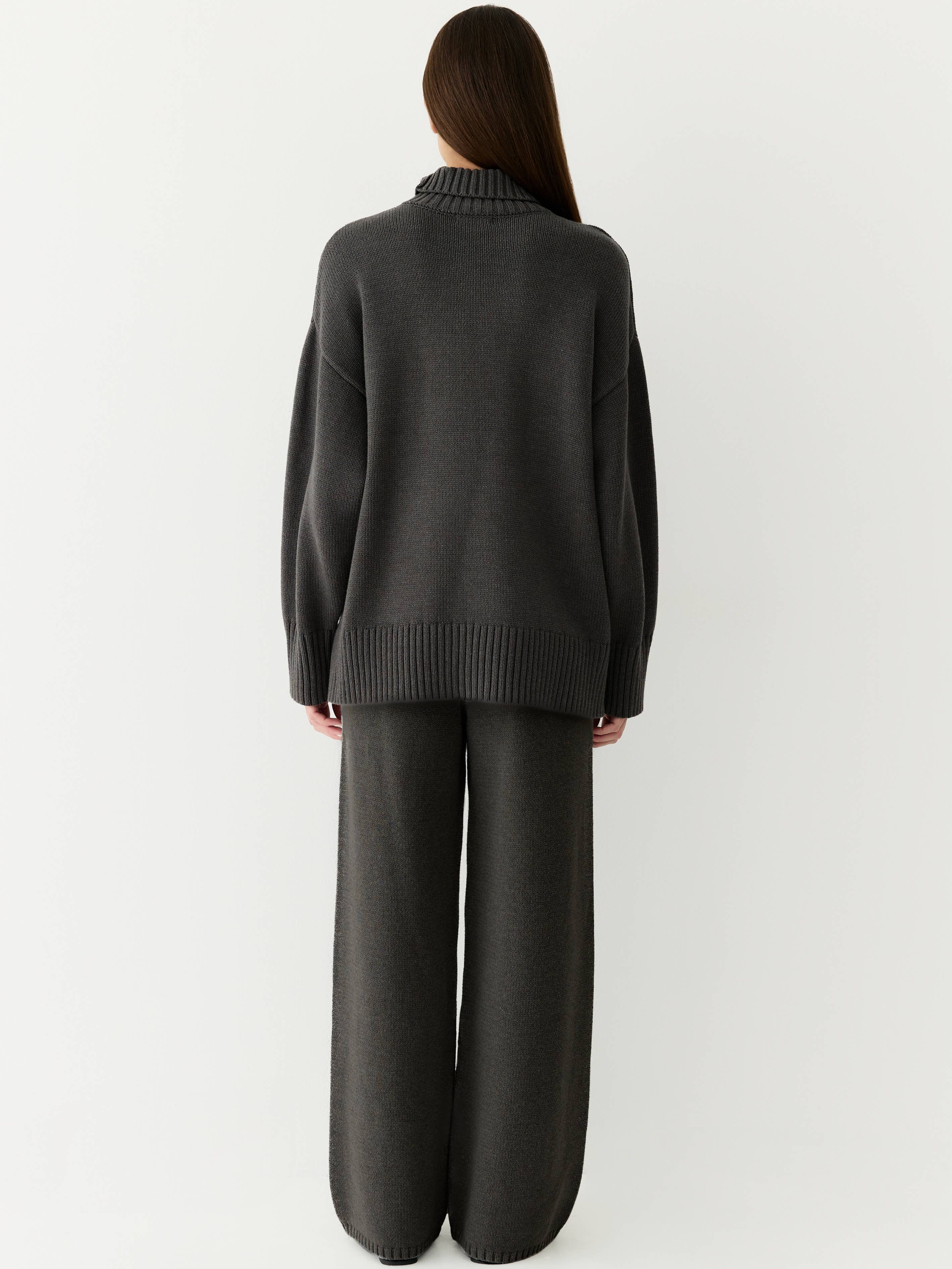 All Row - Wholesale Pants - Women's - The Phoebe Pants | Knit Wide Leg Pants1