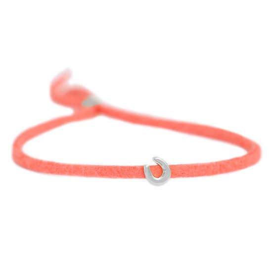 Armband for good luck - coral silver for wholesale by Love Ibiza