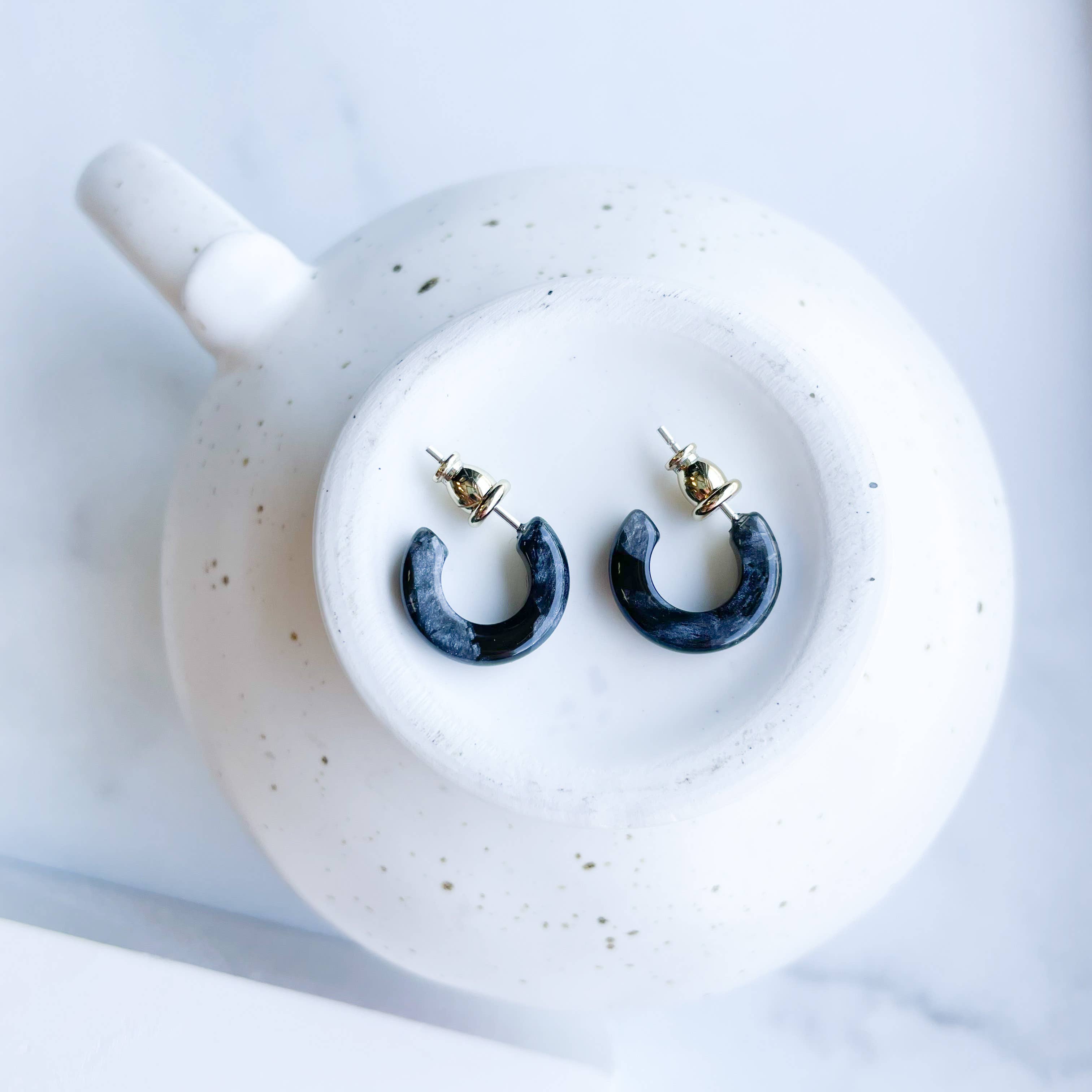 Fenna&Fei - Wholesale Hoop Earrings - Huggie Hoops Collection | Small Tiny Minimalist Resin Hoops7