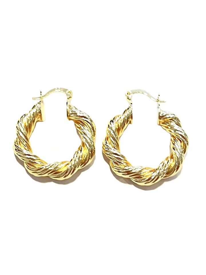 Stainless Steel Swirly Hoops for wholesale by Urbiana