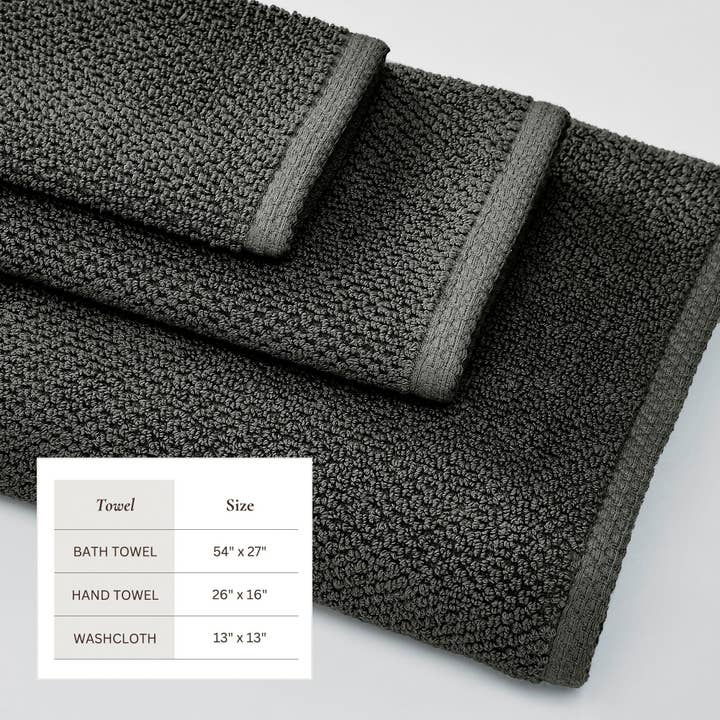 BH Collective - Wholesale Towel Set - Cotton Textured Bath Towel Set - Acacia Collection170