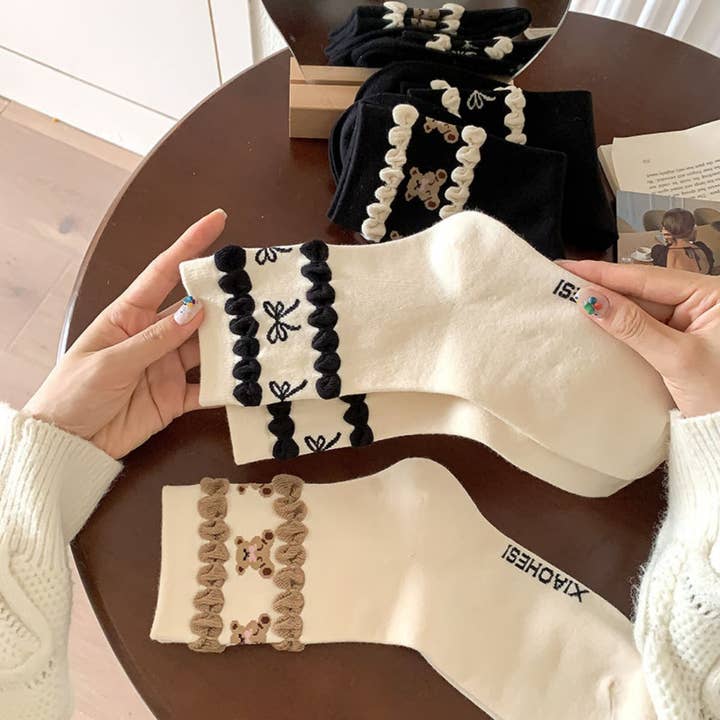 Funkyrel® Atzbranding Limited - Wholesale Socks - Women's - Rufia - Bubble Lace Cute Women's Socks8