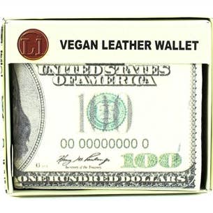Leather Impressions Inc - Wholesale Wallet - Men's - Old $100 Dollar Bill Vegan Leather Bi Fold Wallet # VL 502