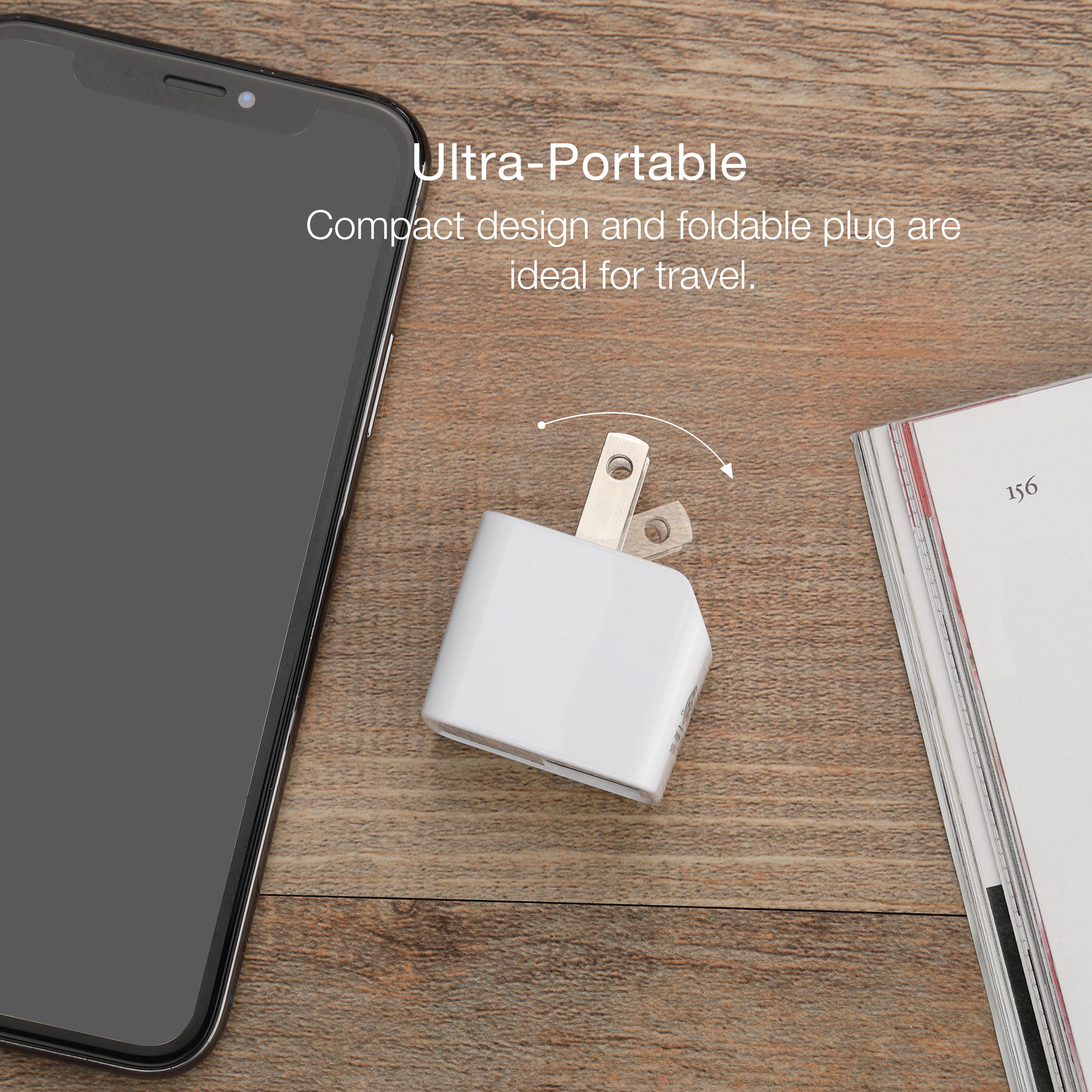 LAX Gadgets - Wholesale Portable Charger - Ultra-Compact Dual USB Wall Charger – Retail Packaging18