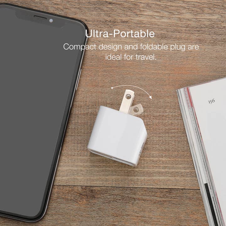 LAX Gadgets - Wholesale Portable Charger - Ultra-Compact Dual USB Wall Charger – Retail Packaging18