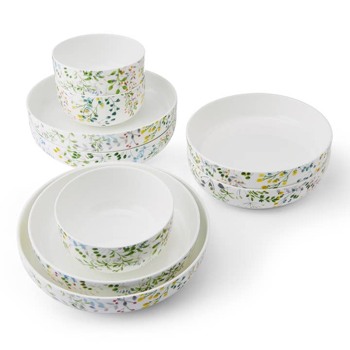Multi Mikasa Tivoli Garden 9PC DW Bowl Brown Box Pkg for wholesale on Faire