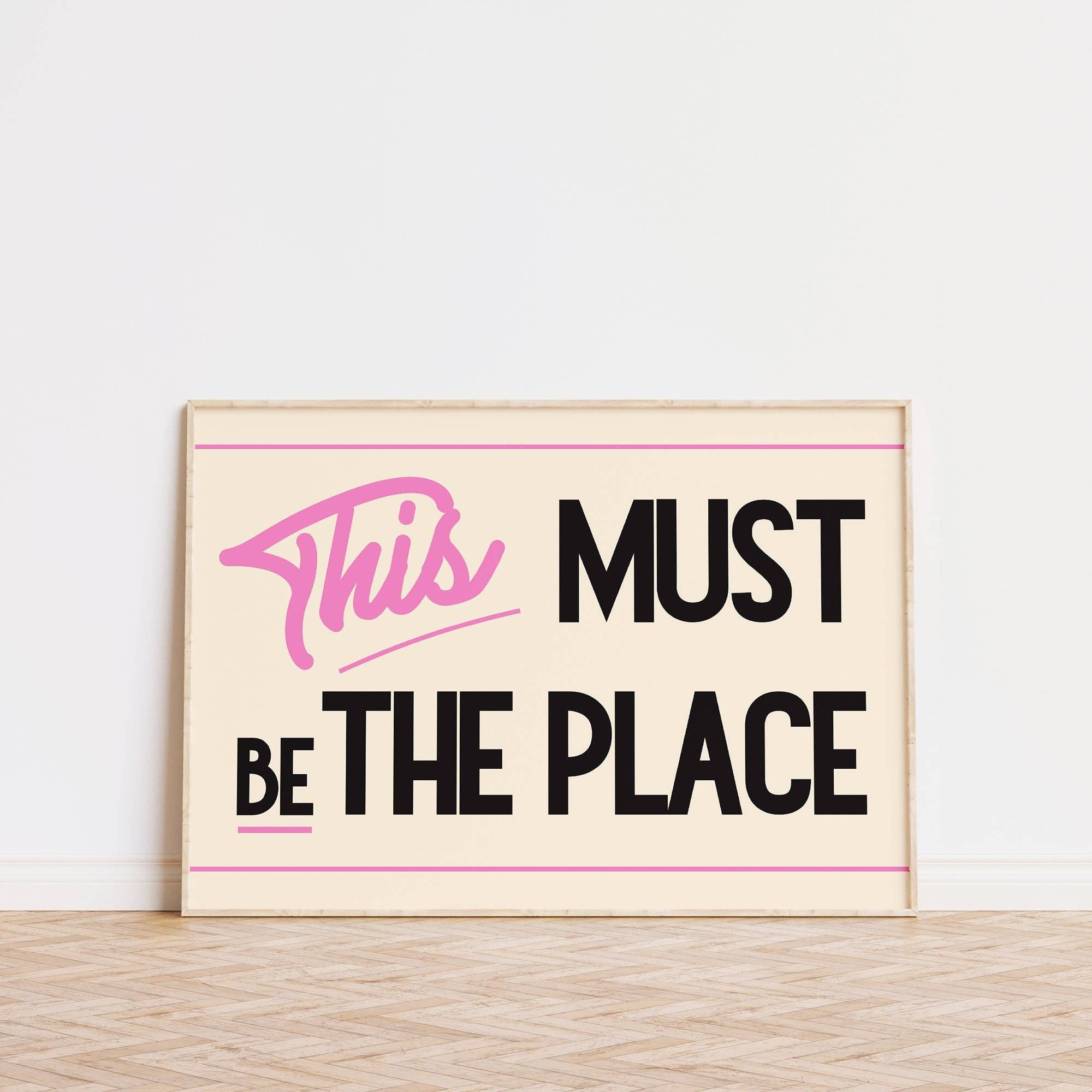Lune Club - Wholesale Art Print - This Must Be The Place Retro Print5