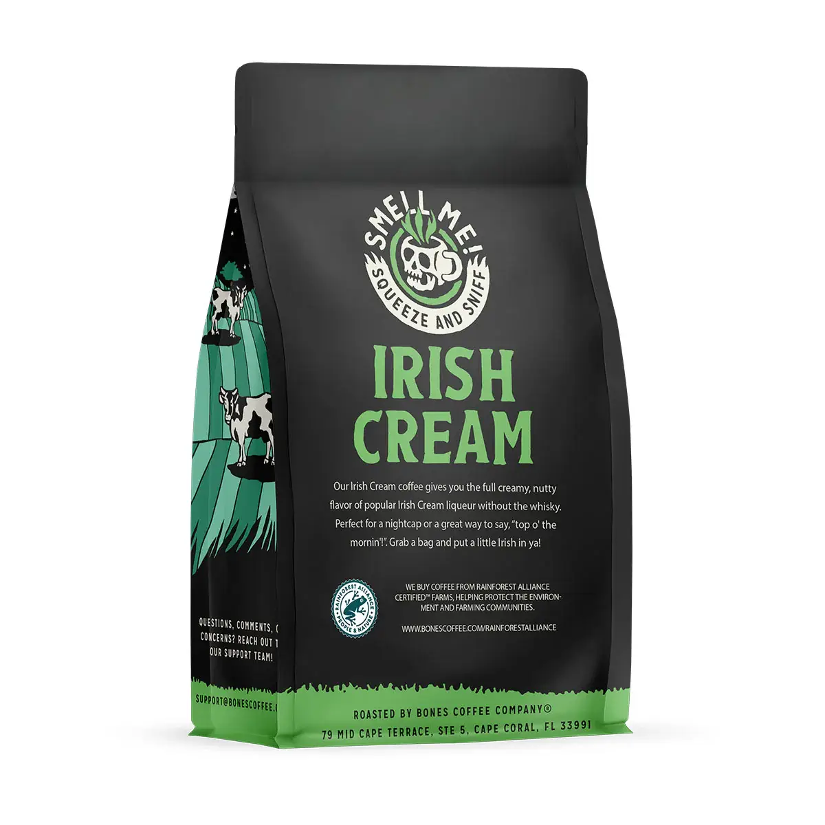 Bones Coffee Company - Wholesale Coffee Beans - Irish Cream Flavored Coffee | 12oz | Whole Bean & Ground5