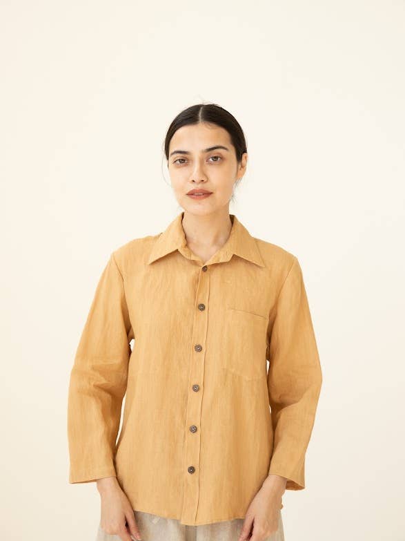 VIKOLINO - Wholesale Button Down Shirt - Women's - Linen Basic Shirt4