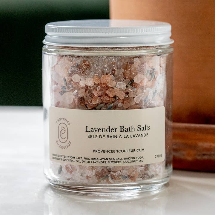 Lavender Bath salts 270 gr for wholesale by Provence en Couleur