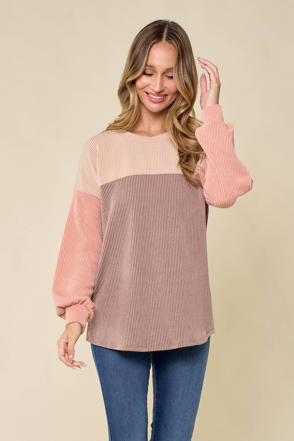 lovely melody – wholesale Sweatshirt - Dam – LMT3379-S-Time to Love Sweatshirt25