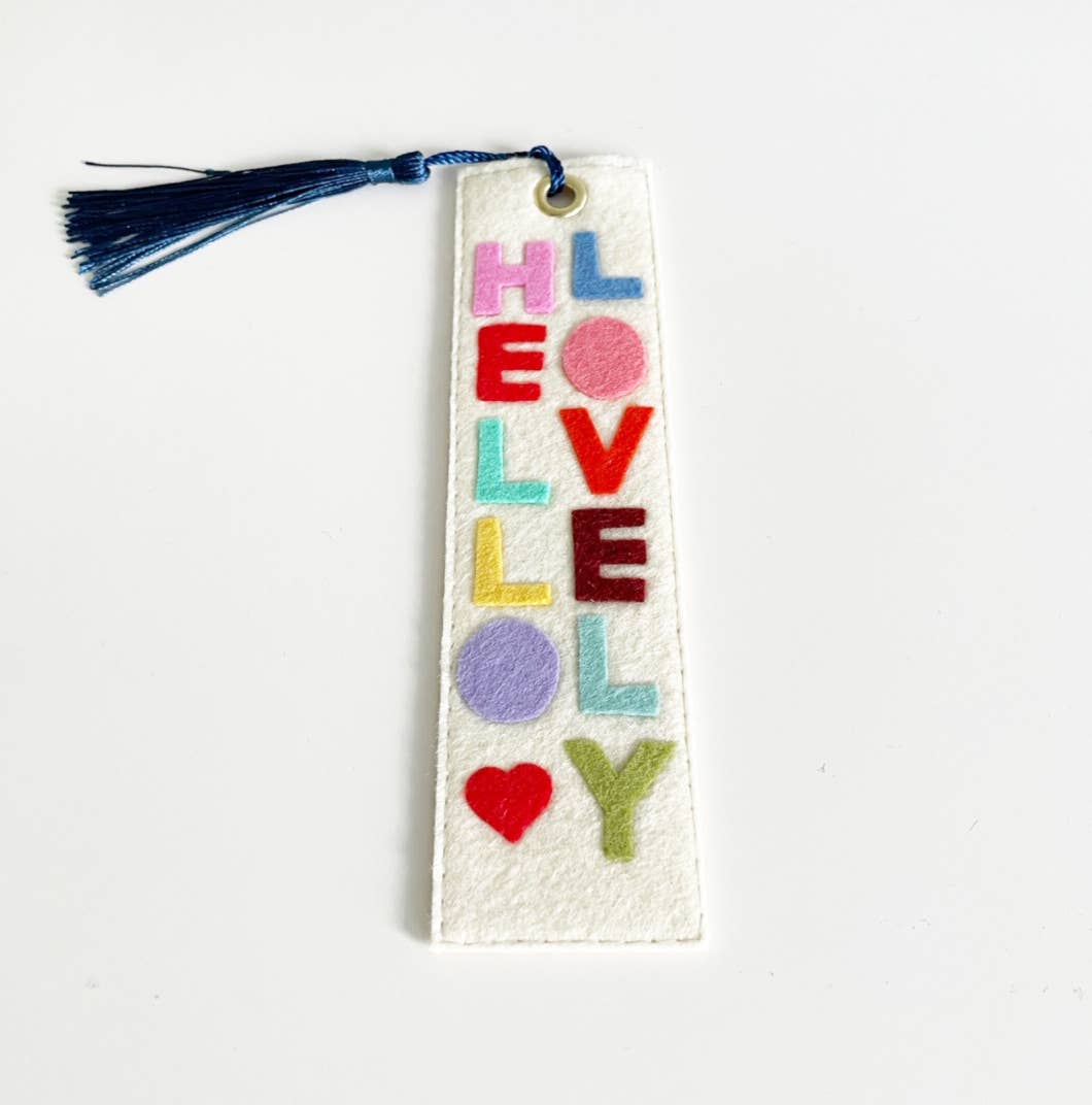 Milo & Mollie – Großhandel Lesezeichen – Hallo, schöner Filz-Lesezeichen2