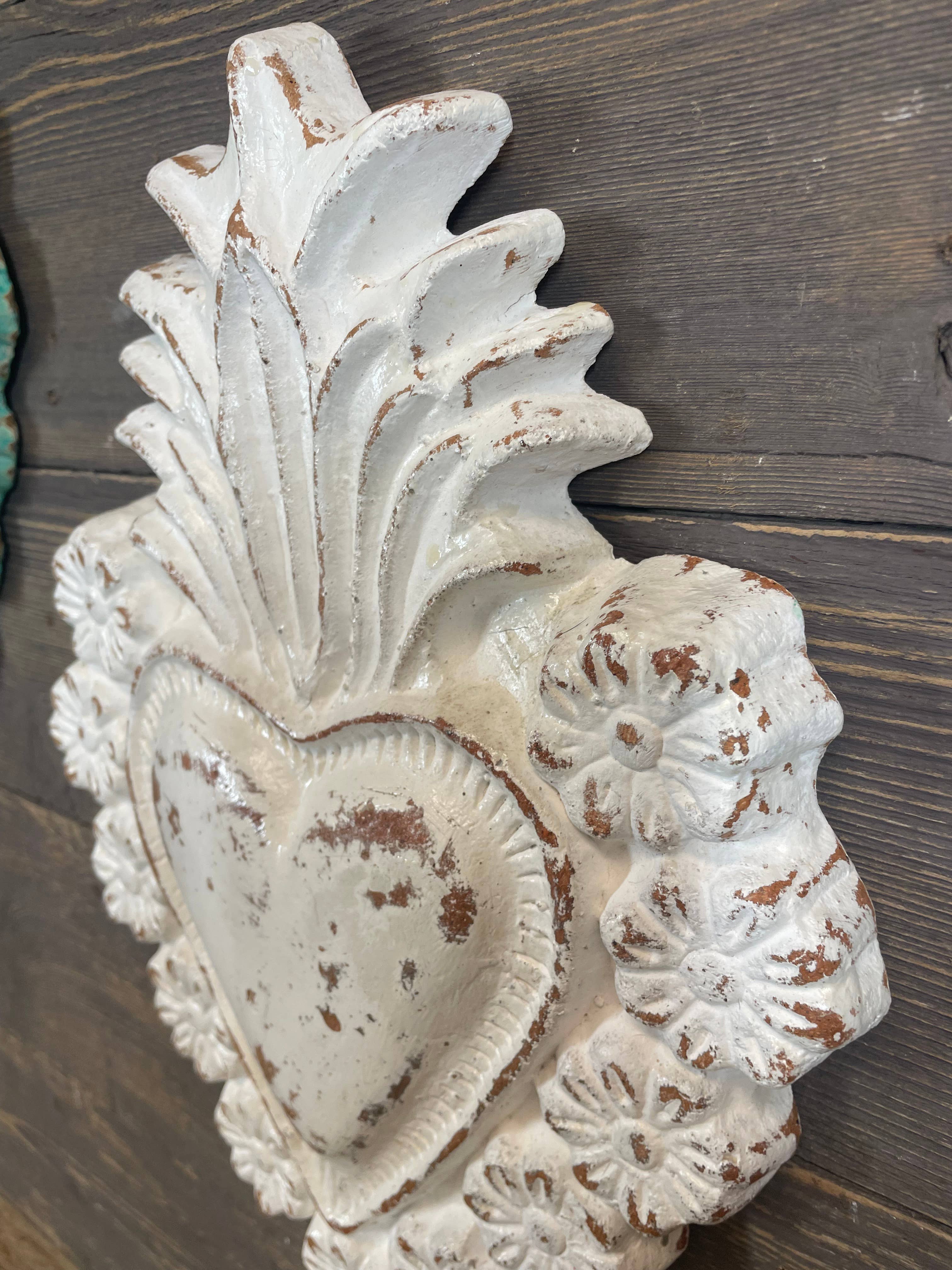 My Amigos Imports - Wholesale Wall Decor - Kids & Baby - Amore Large Clay Heart-WH5-Handmade-10x14 inches-3 Colors6