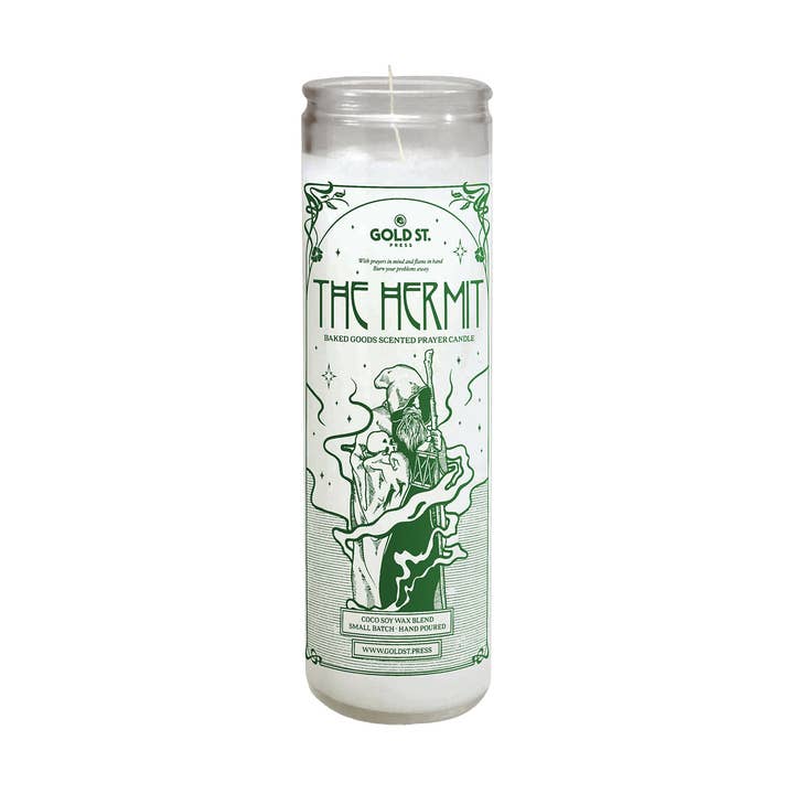 Gold St. Press - Wholesale Jar/Filled Candle - The Hermit Prayer Candle0