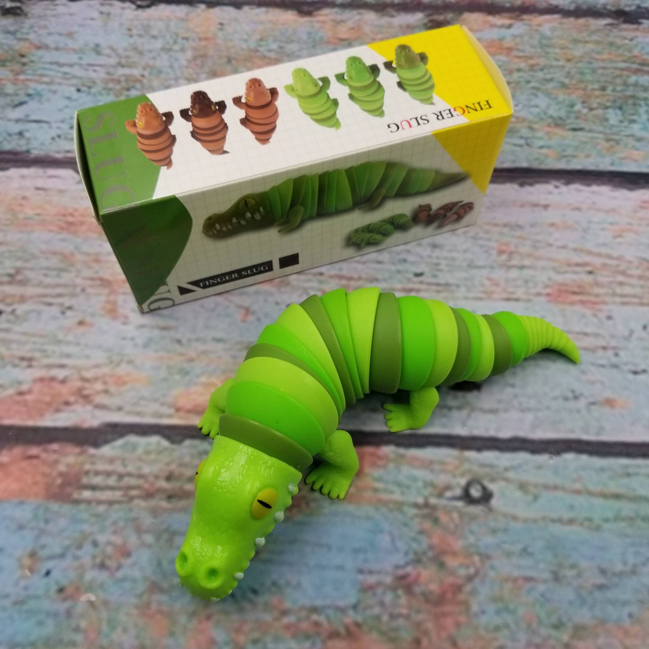 MIAS SHOP – wholesale Fidget toy – Kids – Crocodile Sensory Fidget StressRelief Slug Toy1