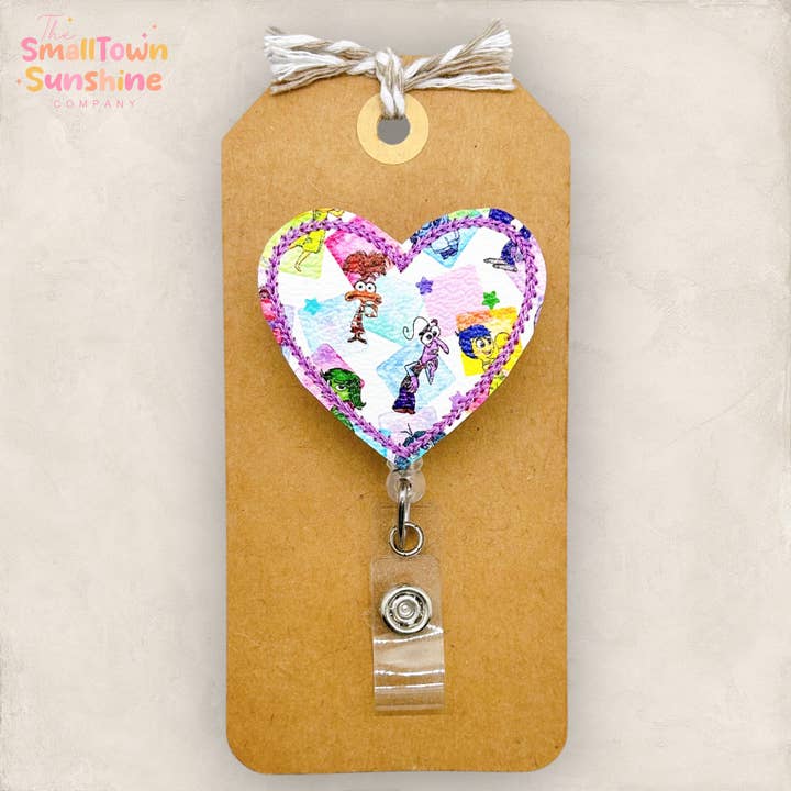Émotions Porte-badge Cœur pour la vente par The SmallTownSunshine Company