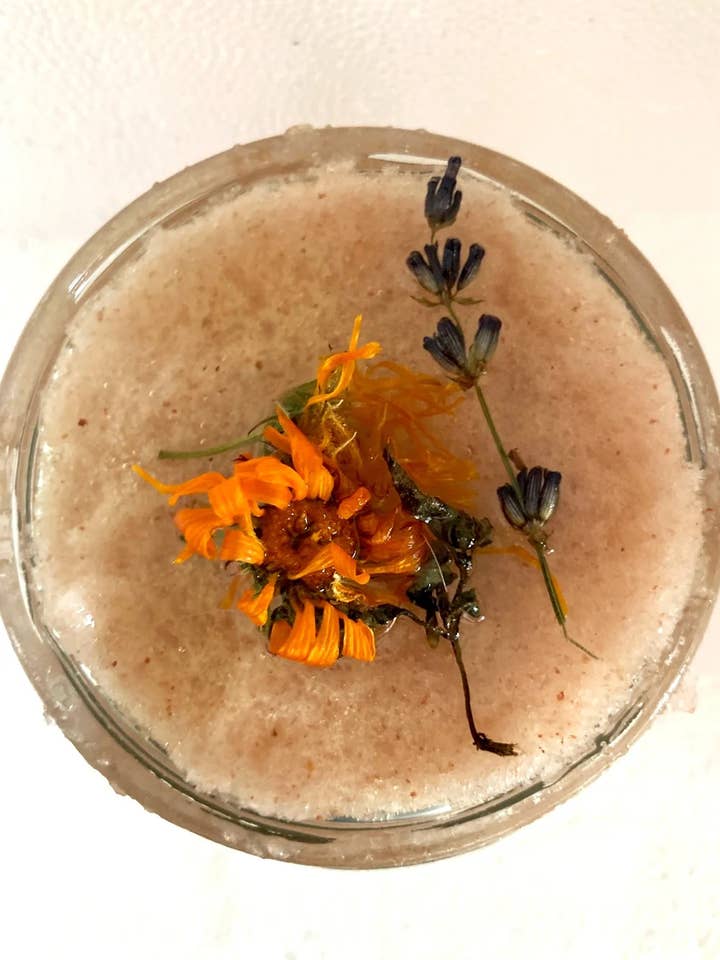 Relax and Unwind Salt Scrub for wholesale by Honeybee Herbs