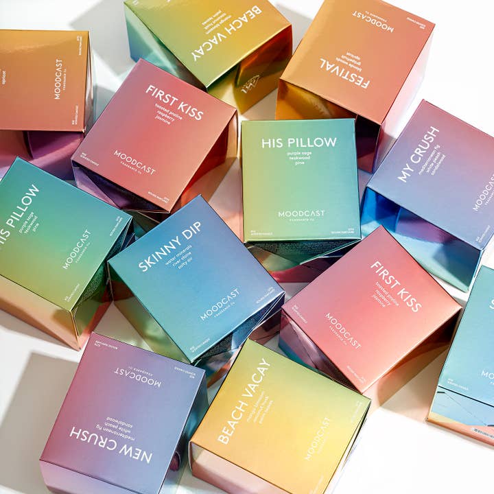 Moodcast Fragrance Co. - Wholesale Jar/Filled Candle - Coconut Wax Candle - Vibes - Skinny Dip - 8 oz Glass Jar5