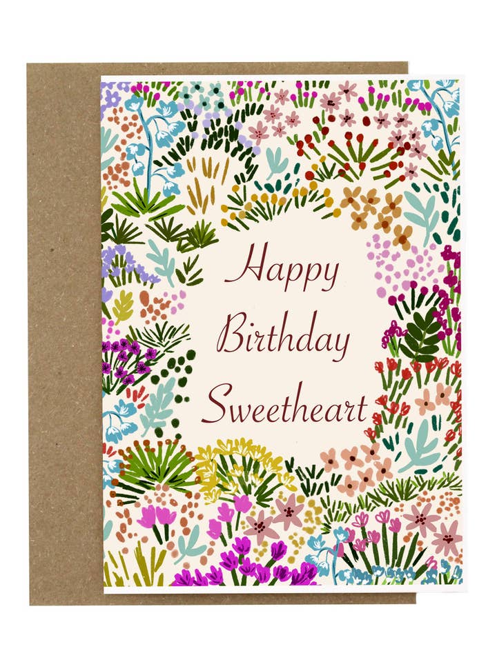 Fijne verjaardag lieverd voor wholesale door Colourina Design