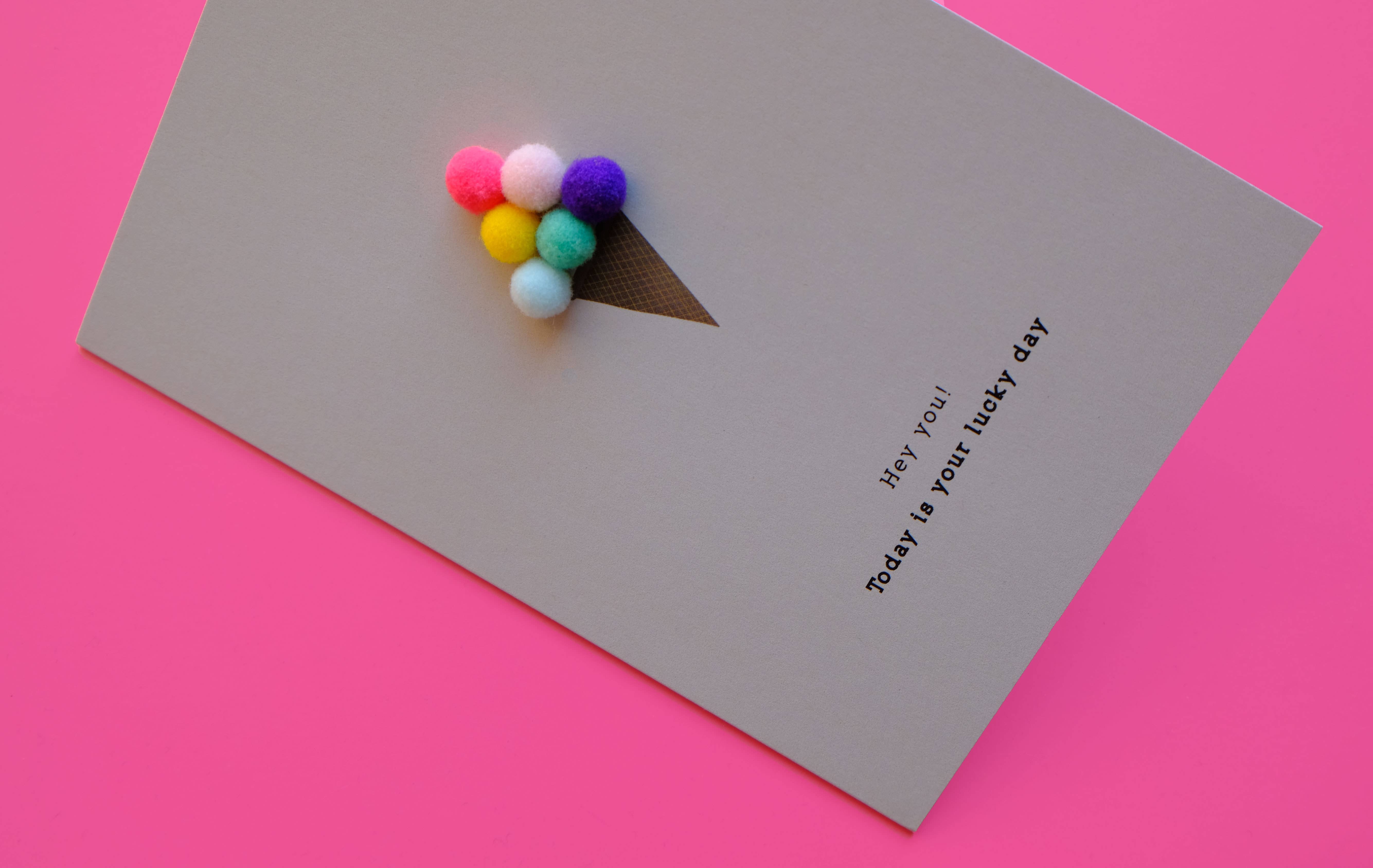 Karte Blanche - Wholesale Everyday Greeting Card - Hey You! Today Is Your Lucky Day | Small A62