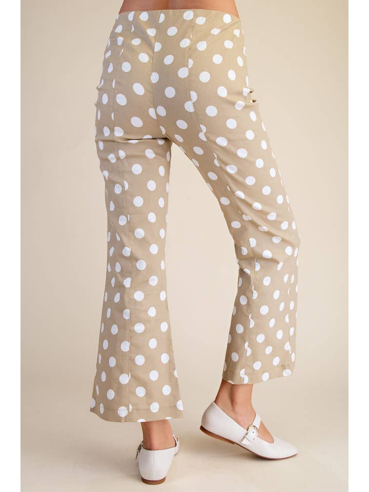 Glam - Wholesale Pants - Women's - Flare Crop Dot Pants20