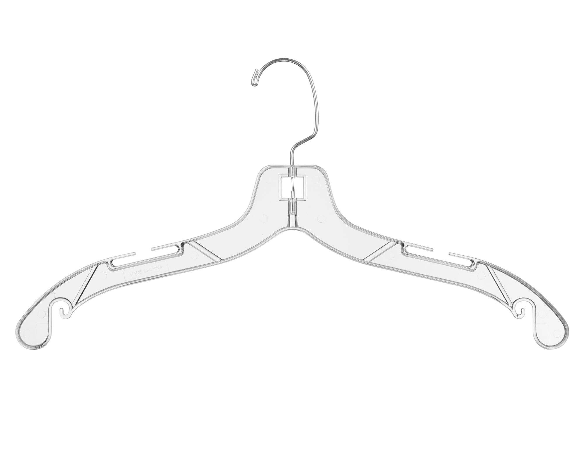 DEILSY - Wholesale Clothes Hangers - Clear Plastic Hangers (4 Pcs Per Paper Sleeve)3