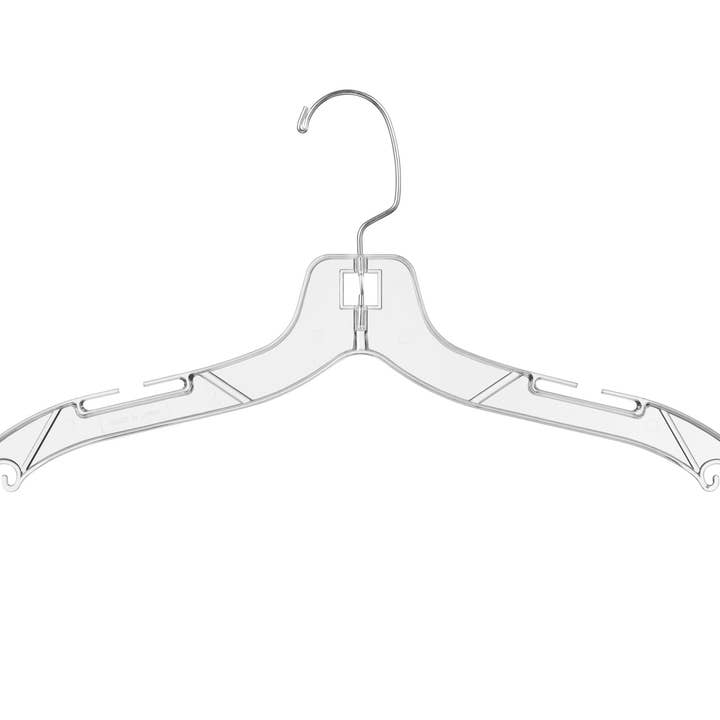 DEILSY - Wholesale Clothes Hangers - Clear Plastic Hangers (4 Pcs Per Paper Sleeve)3