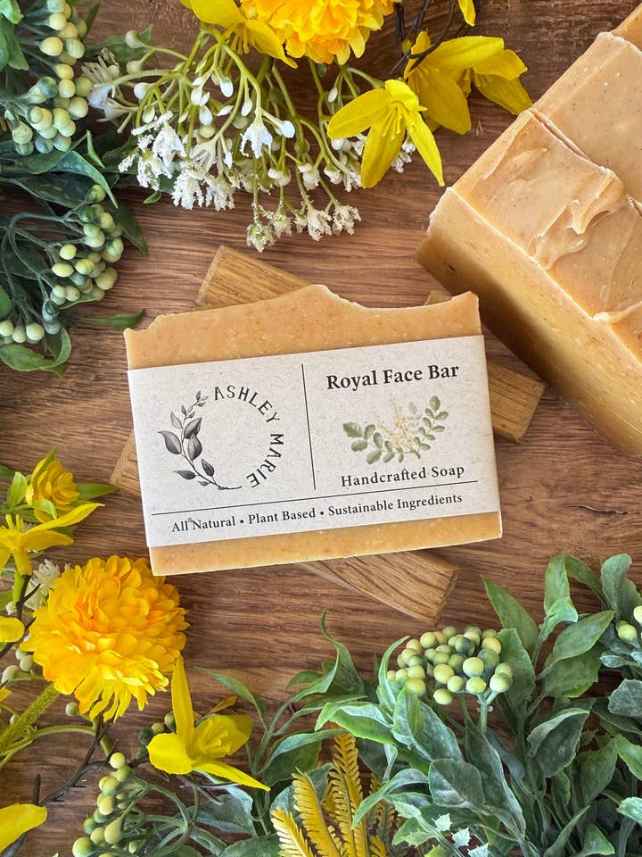 Royal Face Bar Soap | Luxurious Handmade Artisan for wholesale by Ashley Marie Soap