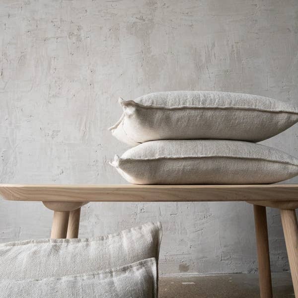 LinenMe - Wholesale Throw Pillow Cover - Linen Cushion Cover Oatmeal Rustico2