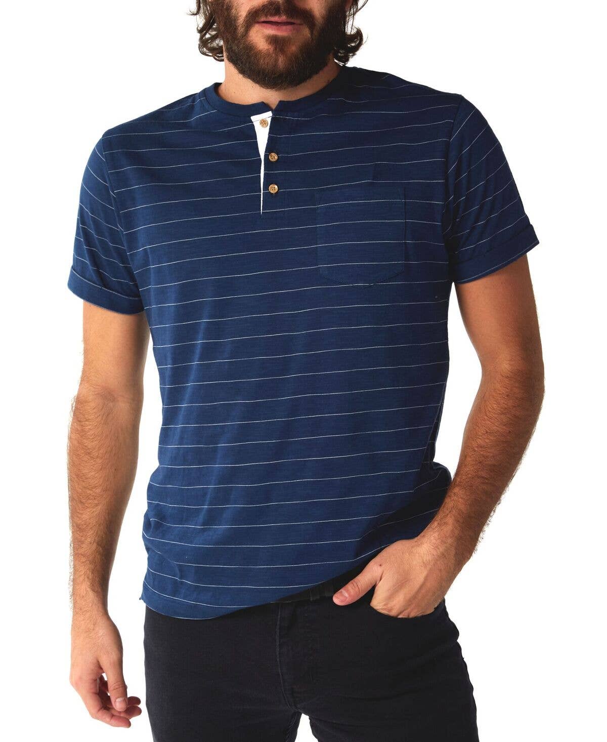 PX - Wholesale T-Shirt - Men's - Wade Pinstripe Henley3