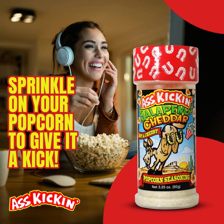 Southwest Specialty Food - Wholesale Dried Spice Mix - Ass Kickin’ Jalapeno Cheddar Popcorn Seasoning
