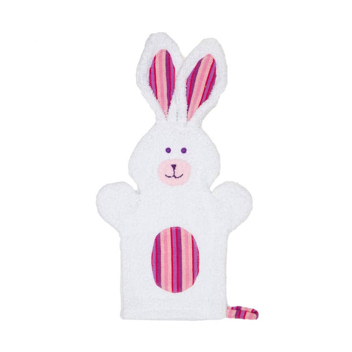 Upavim Crafts - Wholesale Wash Cloth - Kids & Baby - Bunny Puppet Washcloth1