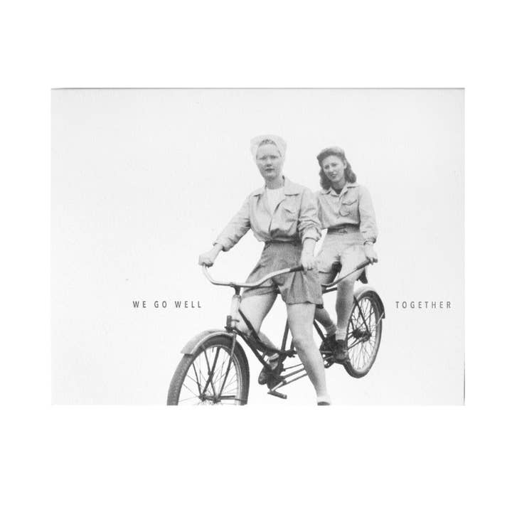 Carte Tandem We Go Well Together pour la vente par Embued Photophiles
