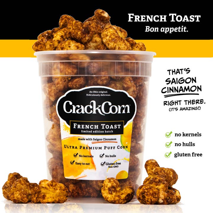 Crack Corn - Venta al por mayor Palomitas de maíz - Crack Corn - Paquete de muestras (4 x 4 oz)