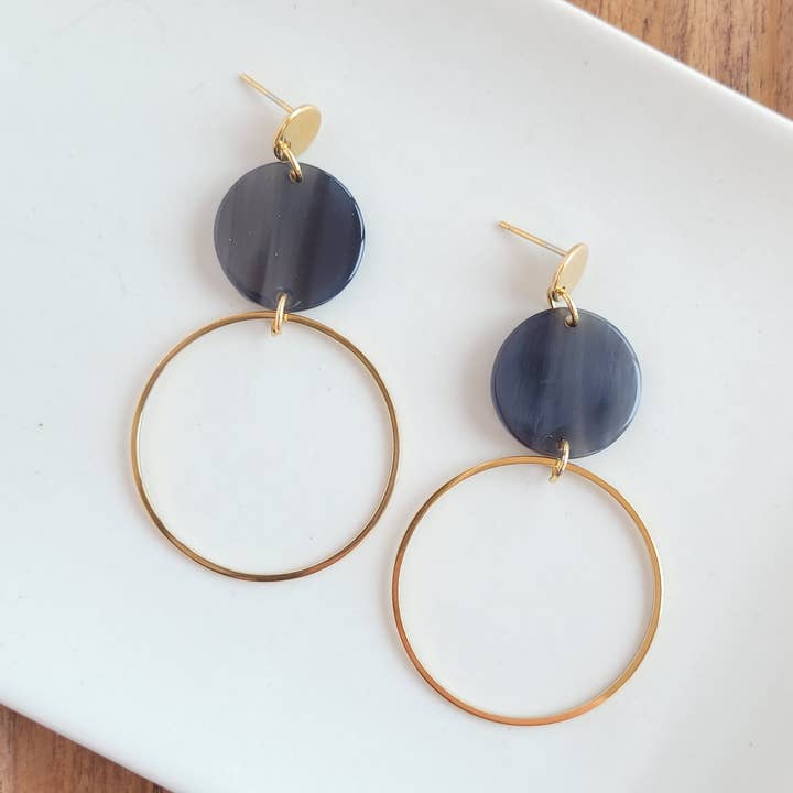 Sadie Earrings - Black // Jewelry, Fall for wholesale by Spiffy & Splendid