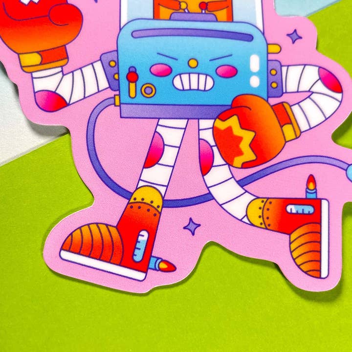 Kidnichols - Venta al por mayor Pegatina - Pegatina Breakfast Brawler | Regalo para amantes de la comida | Comida kawaii |5