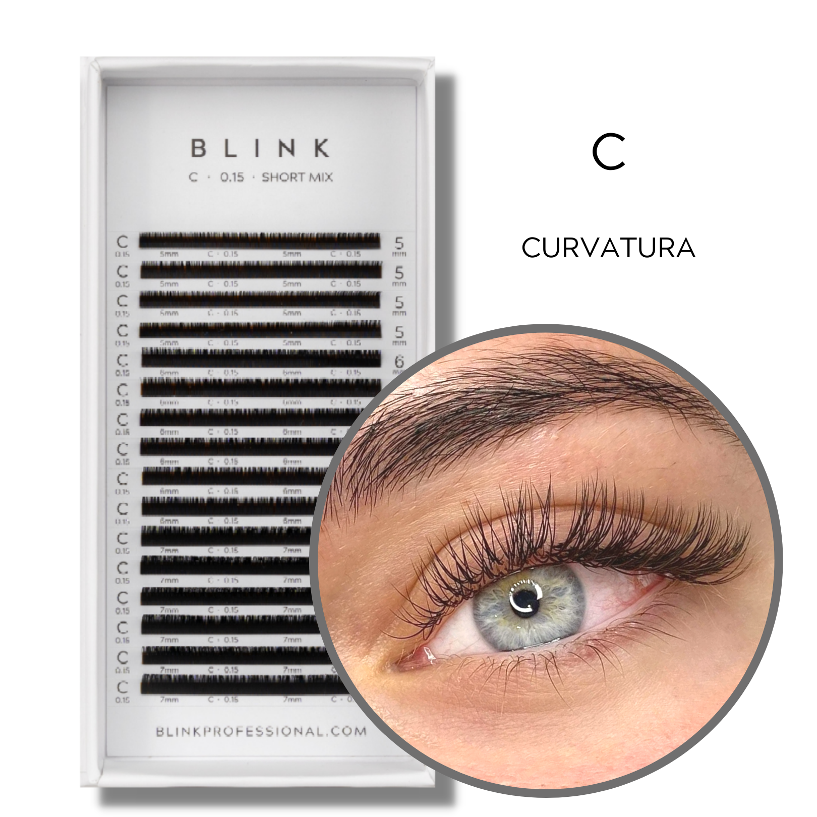 Blink Professional - Wholesale False/Fake Eyelashes - CLASSIC 1D LASHES9