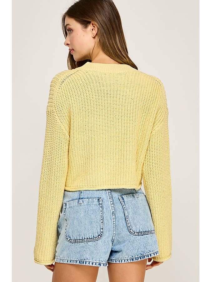 Miss Love - Wholesale Knit Sweater - Women's - WAFFLE KNIT SWEATER28