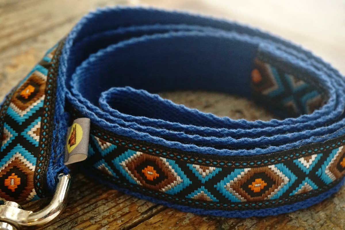 hundsfutter - Wholesale Pet Collar - Dog - Dark navy blue design necklace and strap set2