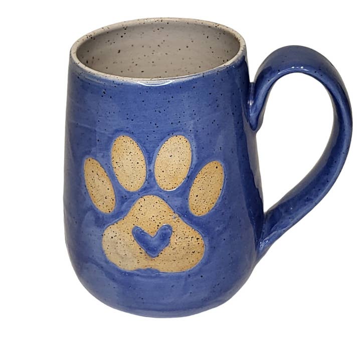 Stoney Ridge Pottery - Wholesale Coffee Mug - Heart Paw Print Mug
