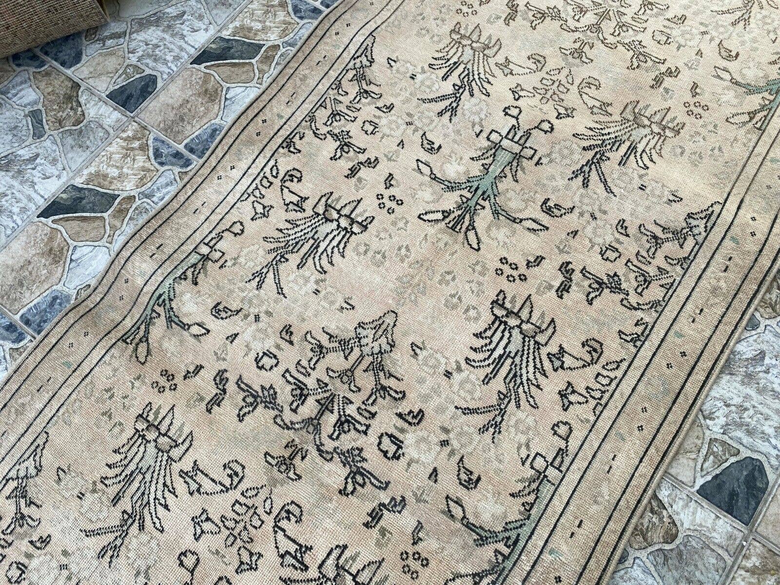 Oushak Rugs - Wholesale Runner Rug - Vintage Rug, Wool Oushak Runner Carpet Handmade 3.3x12.5 ft1