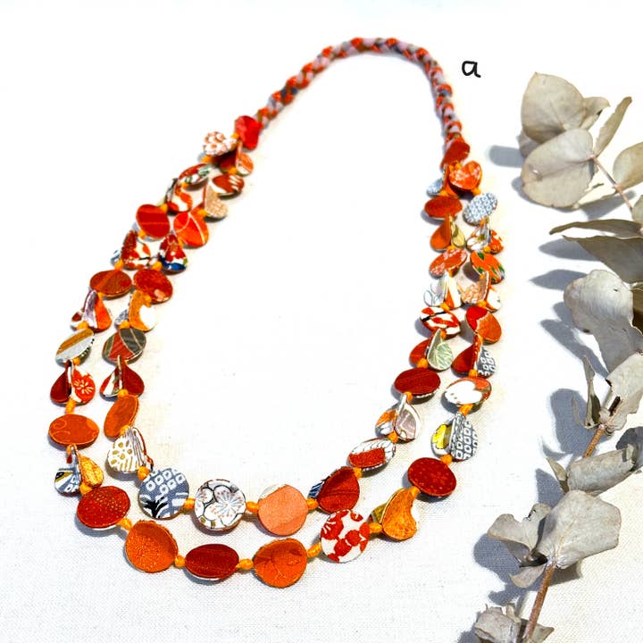 Kimono Necklace Double Strands for wholesale by Sophie Silks