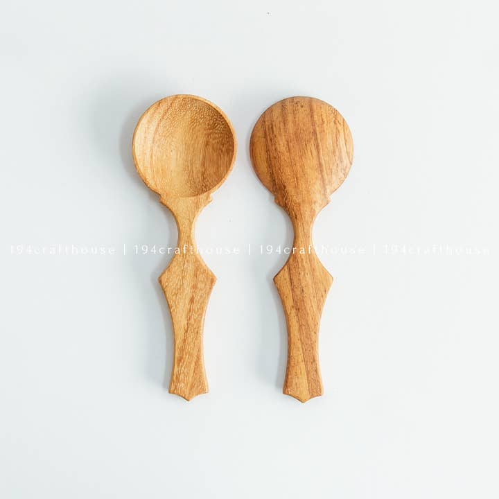 194 Craft House - Wholesale Measuring Spoon - Hand-Carved Wooden Coffee, Tea Spoon - Measuring Spoons