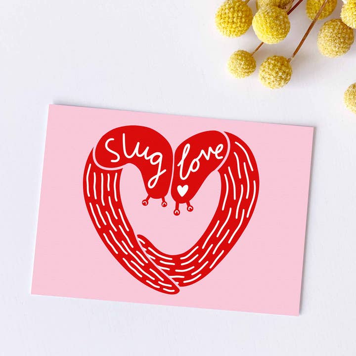 Sentient Stories - Wholesale Love Card - Postcard - Slug Love0