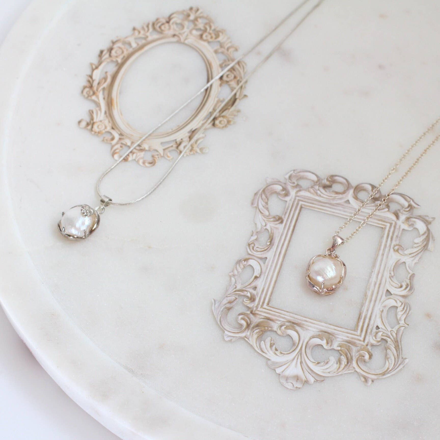 iBijoux - Vendita all'ingrosso Collana con ciondolo/pendaglio - Collana di Perle Coltivate d'Acqua Dolce (1N02)4