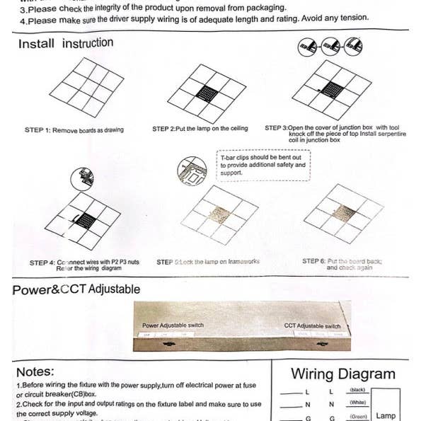 PowerHUB Solution - Wholesale String Lights - 2 x 4 Feet LED Panel Adjustable Watt 28 W 38 W 48 W Adjustable CCT 3500K 4000K 5000K 120-277 Voltage UL Certified4