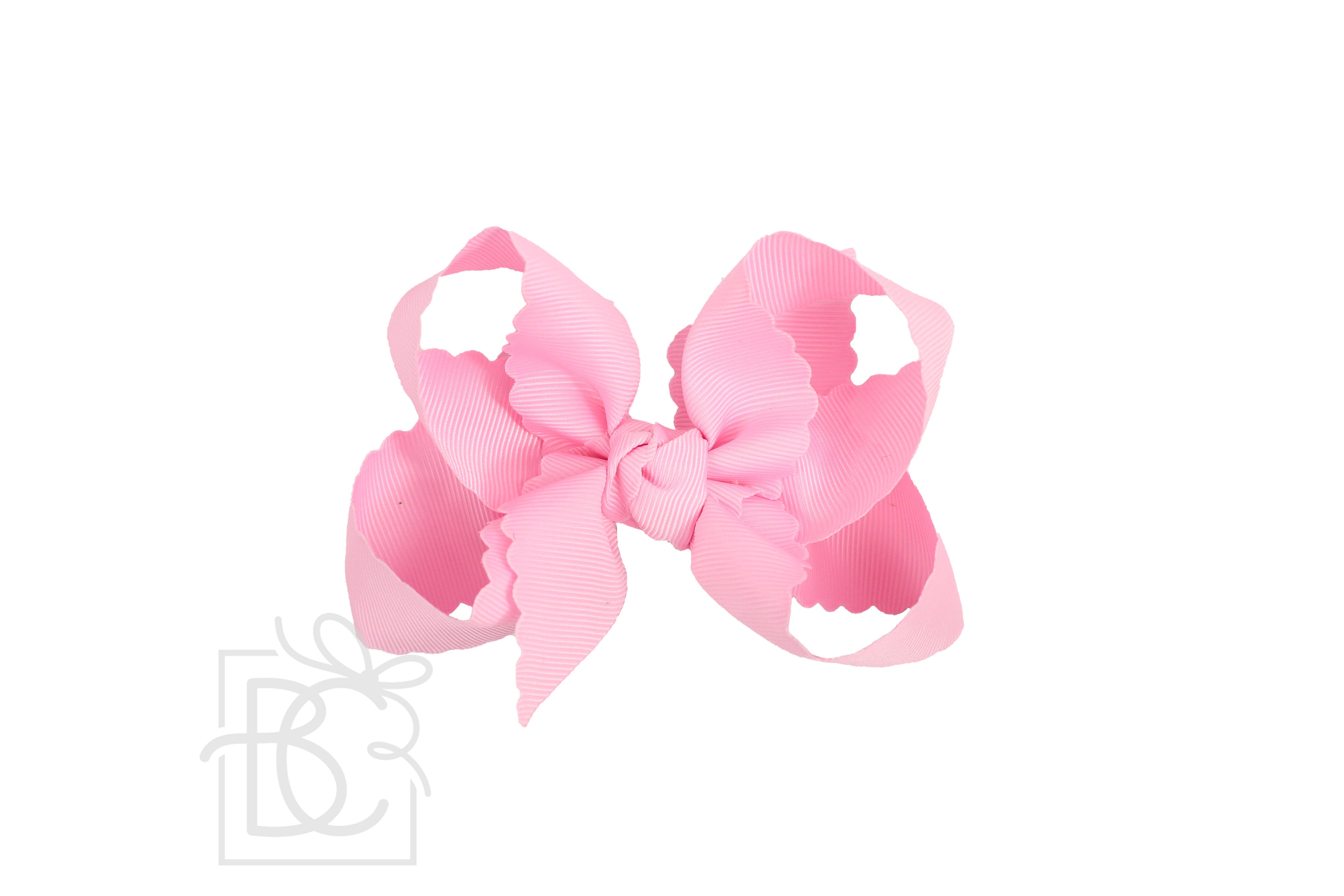 Beyond Creations, LLC – wholesale Hair bow – Kids – SCALLOPED EDGE BOW26